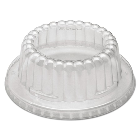 Flat-Top Dome PET Plastic Lids For 12 Oz Containers, 4.34 In. Diameter X 1.5 In.h, Clear, 1000PK